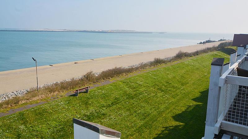 View of the balcony at the hotel Land & Meer Heligoland